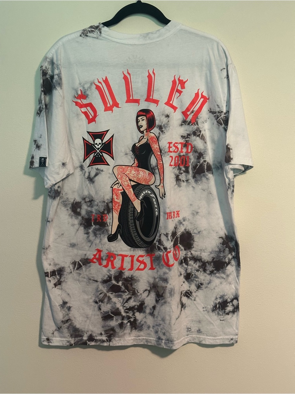 Sullen Art Collective Hot Wheels Tie Dye Graphic T Shirt NWT XL Buckle Exclusive - Picture 2 of 6